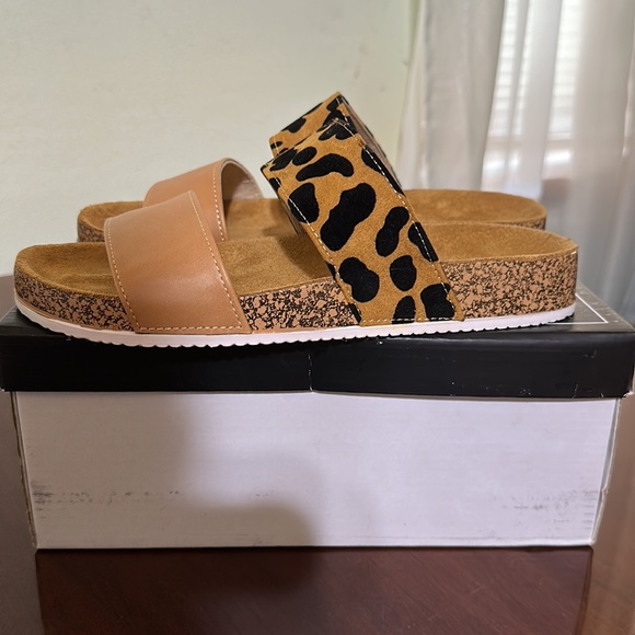 Luka Tan Leopard Sandal - Picture 3 of 7